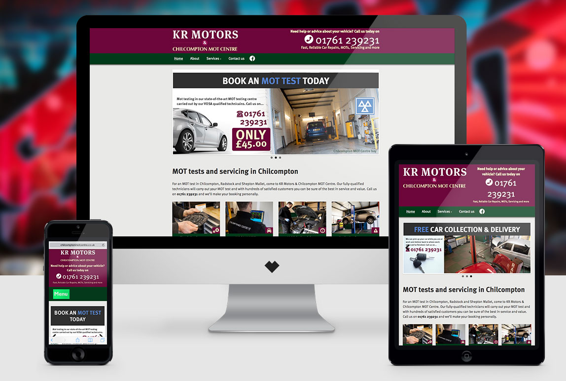 KR Motors Website