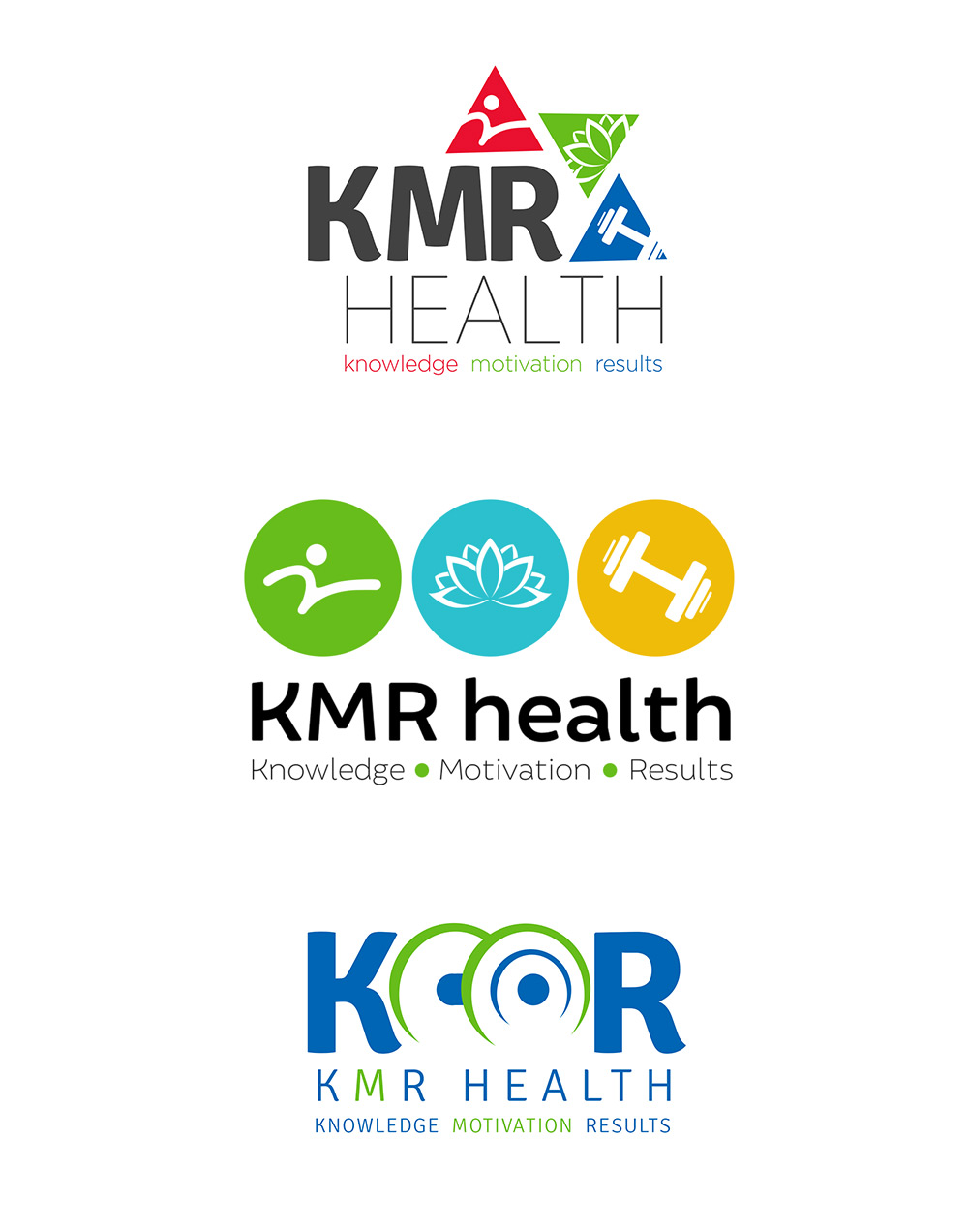KMR logo design concepts